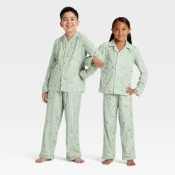 Kids' Gingerbread Striped Long Sleeve Shirt And Pants Holiday Matching Family Pajama Set - Wondershop™ Cream 11 Kids' Gingerbread Striped Long Sleeve Shirt And Pants Holiday Matching Family Pajama Set - Wondershop™ Cream -Old World Christmas GUEST e4fb2d40 3fe3 4b2d a8fc 2c4209323f3e