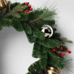 28" Decorated Mixed Greenery Artificial Christmas Wreath Green - Wondershop™ -Old World Christmas GUEST e6a73214 64c1 4ebb 8d53 231c44d7b48b