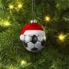4" Christmas Glass Santa Hat Soccer Ball Ornament - Wondershop™ -Old World Christmas GUEST e80ce848 de89 43ba 90d6 731d1c68b12e