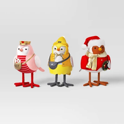 10pc Featherly Friends 2025 Anniversary Collection Christmas Bird Figurine Set - Wondershop™ 4 10pc Featherly Friends 2025 Anniversary Collection Christmas Bird Figurine Set - Wondershop™ - Image 2