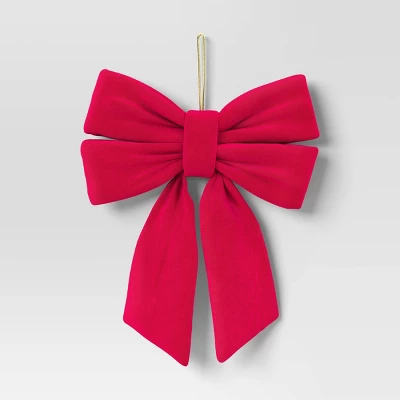 12" Christmas Velvet Bow - Wondershop™ 6 12" Christmas Velvet Bow - Wondershop™ - Image 4