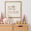 Meet Me Under The Mistletoe Hanging Sign Gold/Cream - Wondershop™ -Old World Christmas GUEST eb983752 746f 4198 ae5a b7b47e21ad2f