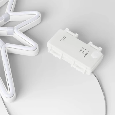 LED Battery Operated Neon Star Hangable Sign Warm White - Wondershop™ 5 LED Battery Operated Neon Star Hangable Sign Warm White - Wondershop™ - Image 3