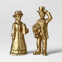 8pk Christmas Poly Animals/Trees/People Decor Set Gold - Wondershop™ -Old World Christmas GUEST f5d0e3e3 e887 4d66 9d90 c2a9f2948060