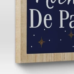 'Noche De Paz' With Metal Star And Bells Christmas Wood Wall Décor - Wondershop™: Vertical Hang -Old World Christmas GUEST f67b9620 98bf 49de 8a81 7a952ec68bbd