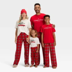 Kids' Plaid Microfleece Holiday Matching Family Pajama Pants - Wondershop™ Red -Old World Christmas GUEST f8d441c8 7424 4ee6 bcfd bcd59a7dfece 3