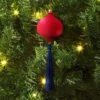 Christmas Onion Shaped Flocked Hot Pink Ornament With Tassel - Wondershop™ -Old World Christmas GUEST fc0be2cb d01c 4fc6 8c5c dd219a848e21