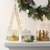 16.25" Battery Operated Lit Wire Christmas Tree Sculpture - Wondershop™ Gold -Old World Christmas GUEST fc970496 4a51 49fb 800d 5649244e0170