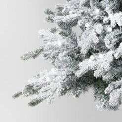 7.5' Pre-Lit Flocked Balsam Artificial Christmas Tree With Power Pole And Foot Pedal - Wondershop™ -Old World Christmas GUEST ffee2525 85b0 4d01 b32a 01254b4d143b